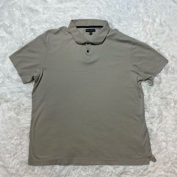 BANANA REPUBLIC Tan Polo Shirt Mens Size XXL Short Sleeve 100% Cotton - Picture 1 of 8